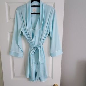 Kate Spade tiffany blue robe & nightgown set